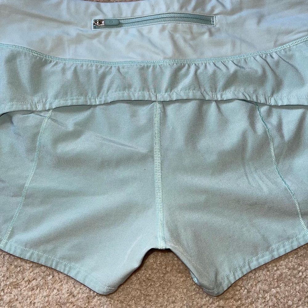 SOLD - Lululemon Speed Up Shorts Tonic Sea - Picture 6 of 8